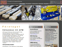 Tablet Screenshot of apm.se